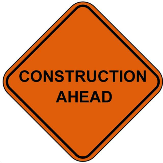 Rental store for Construction Ahead 48  Mesh Roll Up Sign in Maryville TN